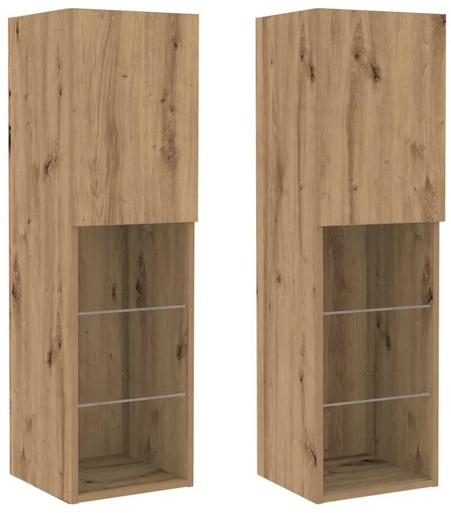vidaXL Σετ τοίχου για τηλεόραση 6 pcs artisan δρυς 30.5 x 30 x 102 εκ