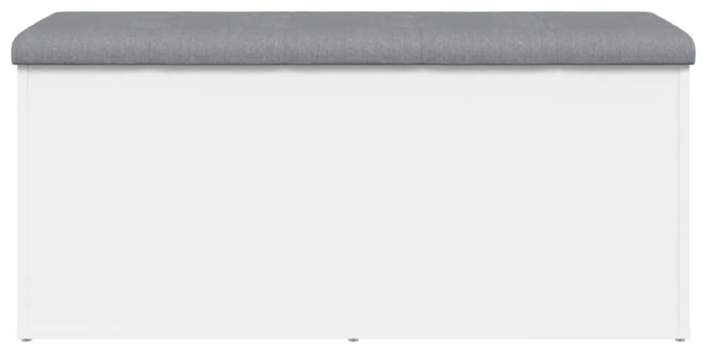 vidaXL Παγκάκι Αποθήκευσης Λευκό 102 x 42 x 45 εκ. από Επεξεργ. Ξύλο