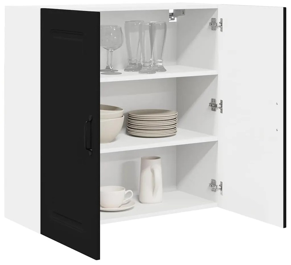 vidaXL Ντουλάπα Κουζίνας Μαύρο 80 x 31 x 80 εκ. Επεξεργασμένο ξύλο