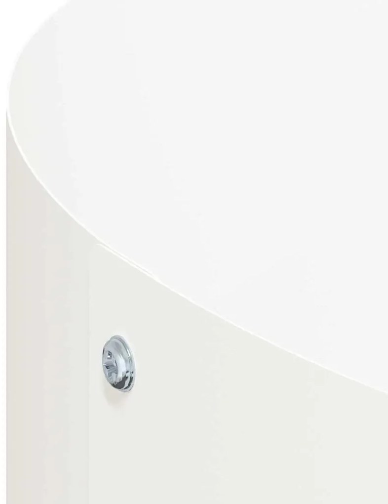 vidaXL Δακτύλιος γλάστρας 5 pcs Λευκό 120 x 120 x 20 εκ.