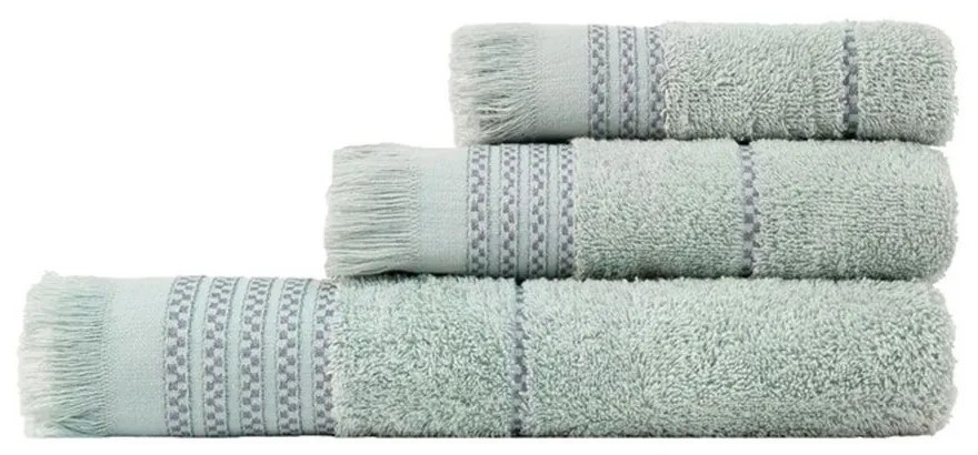 Πετσέτες Plush (Σετ 3τμχ) Dusty Mint Nima Σετ Πετσέτες 70x140cm 100% Cotton