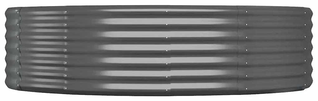 vidaXL Ζαρντινιέρα Ανθρακί 214x140x36εκ Ατσάλι με Ηλεκτρ. Βαφή Πούδρας