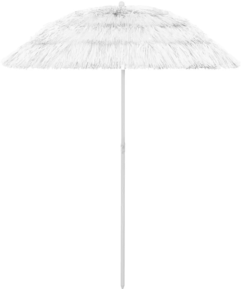 Ομπρέλα Θαλάσσης Hawaii Λευκή 180 εκ.