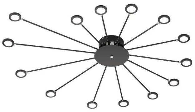 Φωτιστικό Οροφής Led Μαύρο Peacock 679511532 Trio Lighting-679511532-Μαύρο 679511532