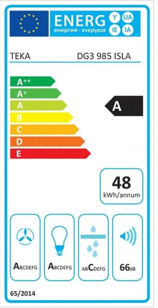 Συμβατικός Απορροφητήρας Teka DECORATIVAS ISLA 90 cm 796 m3/h 66 dB 292W Χάλυβας