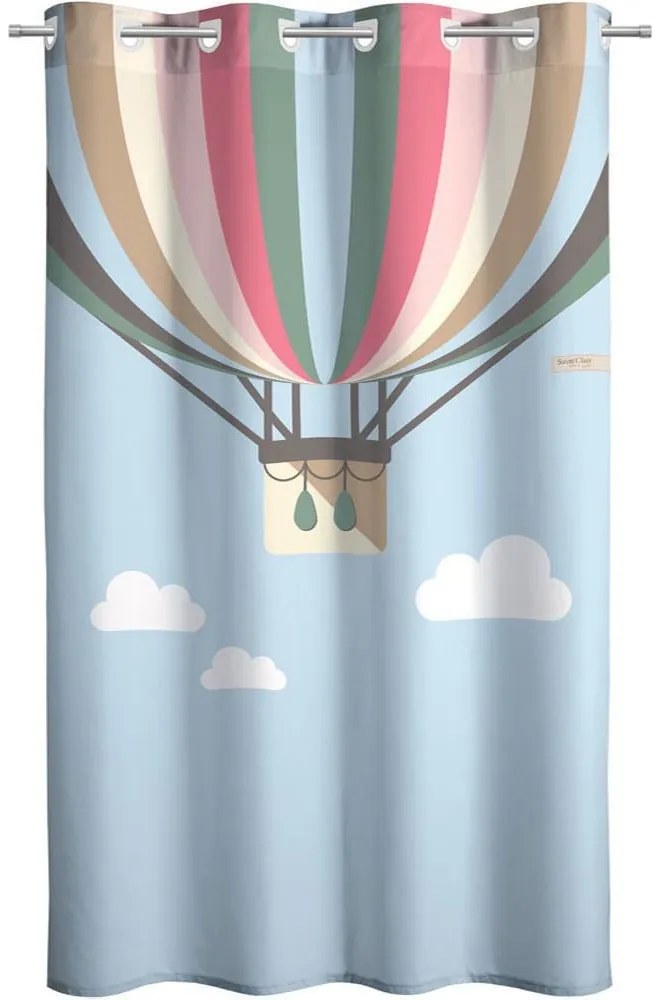 Κουρτίνα Παιδική Balloons Blue Saint Clair 160x240 cm Πολυέστερ