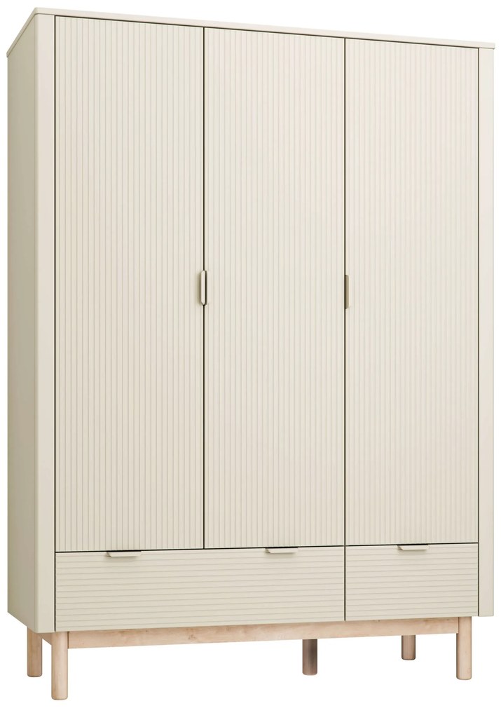 Τρίφυλλη ντουλάπα Miloo Σαμπανιζέ