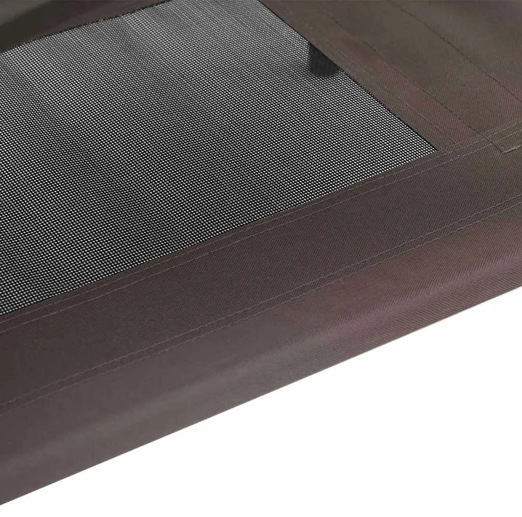 vidaXL Κρεβάτι Σκύλου Καφέ 62 x 48 x 61 εκ. Ατσάλι