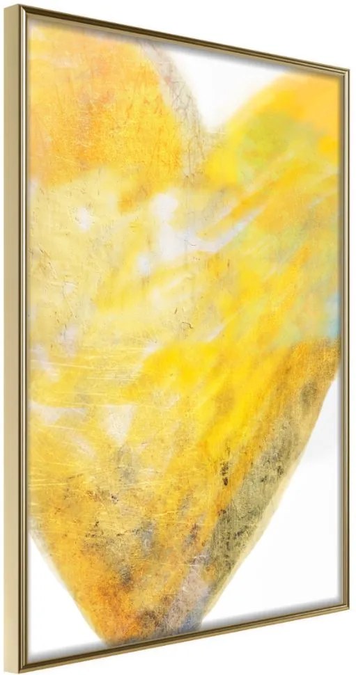 Αφίσα - Amber Heart - 40x60 - Χρυσό - Χωρίς πασπαρτού