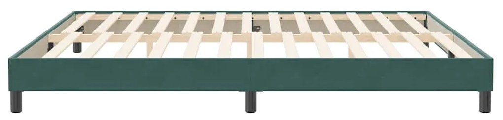 Κρεβάτι Boxspring χωρίς Στρώμα Σκούρο Πράσινο 200x210εκ 3315846