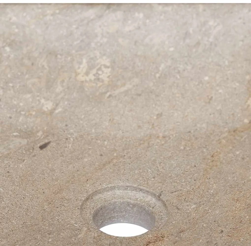 vidaXL Νιπτήρας Γκρι 40 x 40 x 10 εκ. Μαρμάρινος