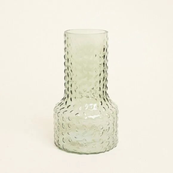 Beauty Home Βάζο Ανάγλυφο 13.8 x 24 cm  Πράσινο