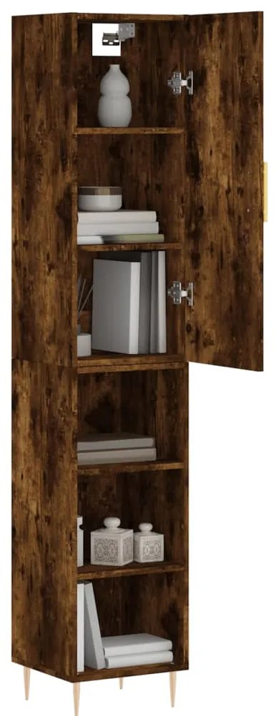 vidaXL Ντουλάπι Καπνιστή δρυς 34,5x34x180 εκ. από Επεξεργασμένο Ξύλο