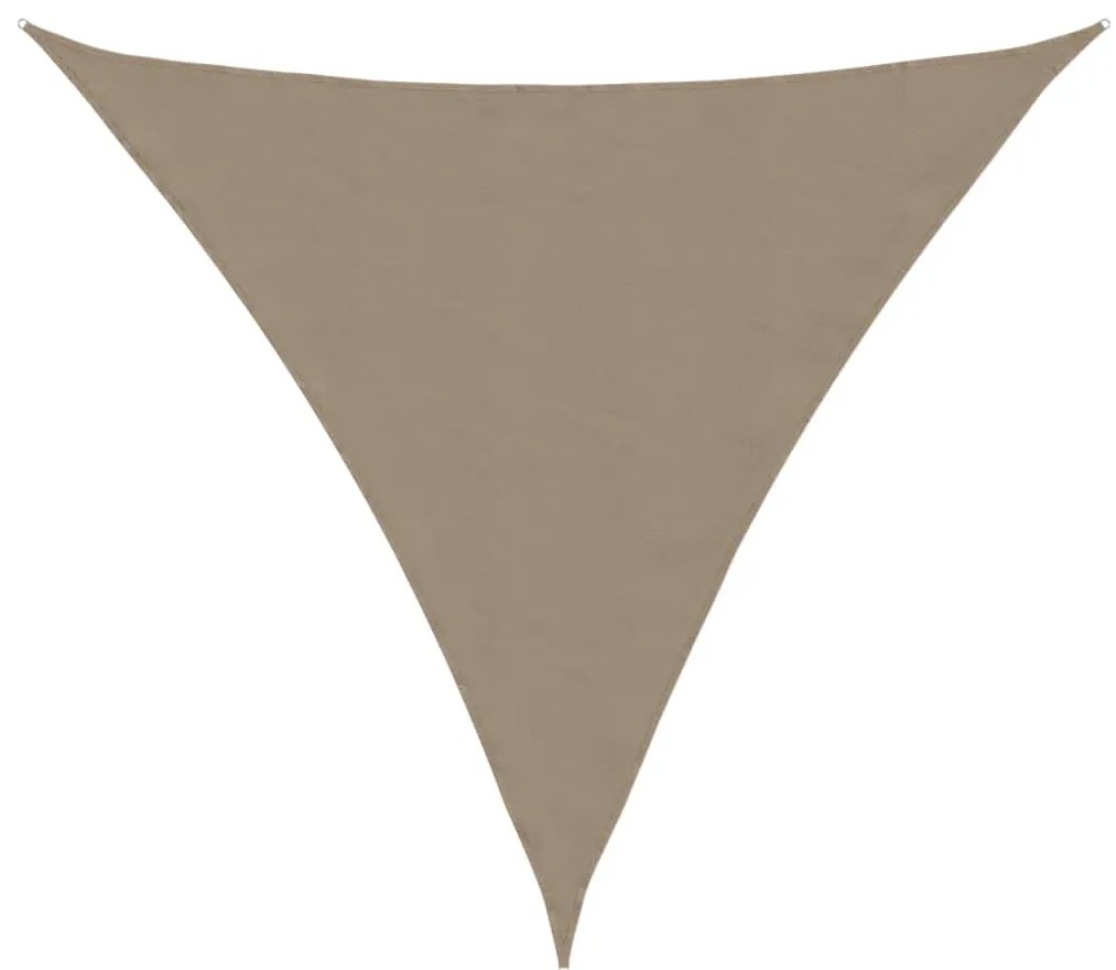 vidaXL Πανί Σκίασης Τρίγωνο Taupe 3,6 x 3,6 x 3,6 μ. Ύφασμα Oxford