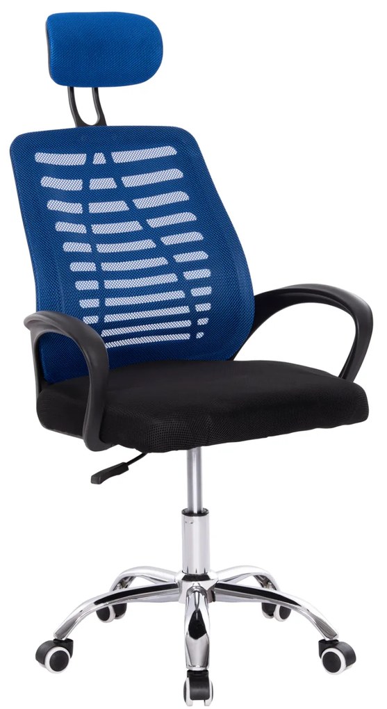 ΚΑΡΕΚΛΑ ΓΡΑΦΕΙΟΥ TRAIL2 HM1193.36 ΜΠΛΕ & ΜΑΥΡΟ MESH-ΠΟΔΙ ΧΡΩΜΙΟΥ 61x61x116Yεκ.