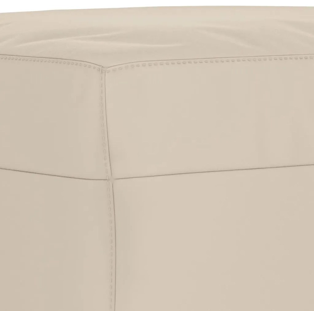 vidaXL Πάγκος Κρεμ 70 x 35 x 41 εκ. από Ύφασμα Μικροϊνών