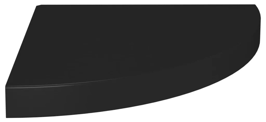 vidaXL Ράφια Τοίχου 4 τεμ. Μαύρα 35x35x3,8 εκ. από MDF