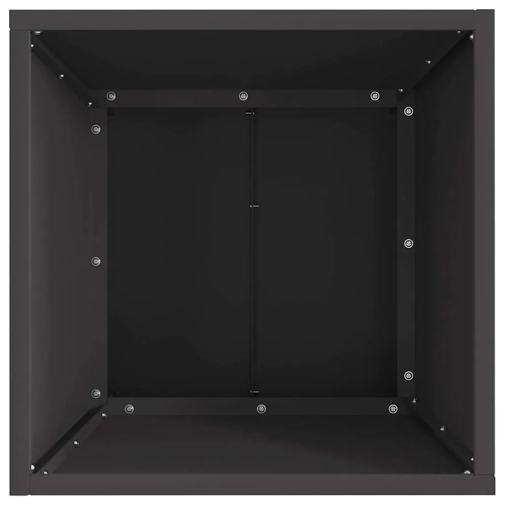 vidaXL Φωτιά Μαύρο 40 x 40 x 35 cm Ατσάλι