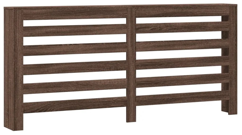 vidaXL Κάλυμμα Καλοριφέρ Καφέ Δρυς 175x20x82 εκ. Επεξεργασμένο Ξύλο