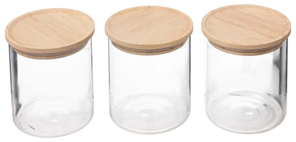 Δοχεία Αποθήκευσης 350ml (Σετ 3τμχ) Με Αεροστεγές Κλείσιμο F-V Hermet 202525