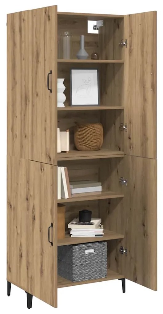 vidaXL Highboard 2 pcs artisan δρυς 69.5 x 34 x 180 εκ.