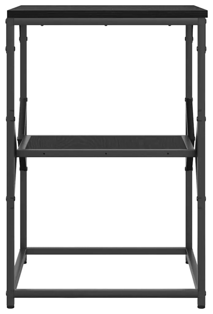 vidaXL Τραπεζάκι Πλευράς Μαύρη δρυς 41 x 40 x 60 εκ.
