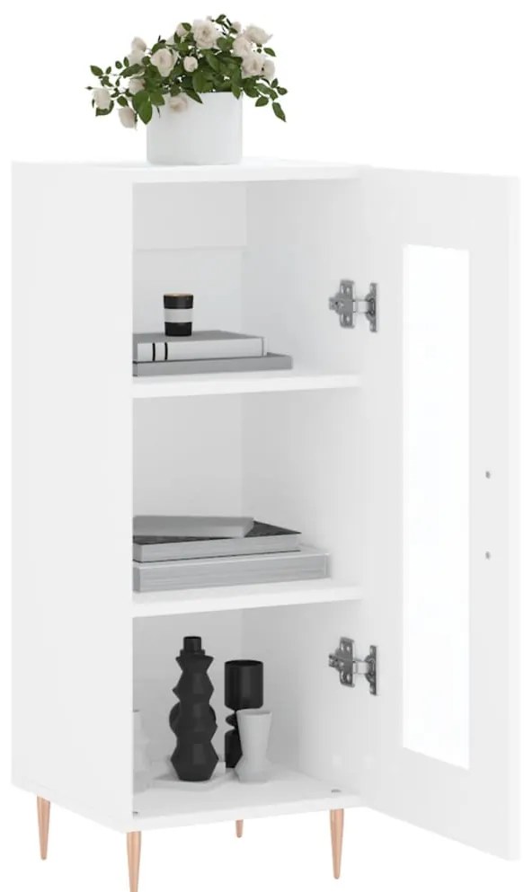 vidaXL Ντουλάπι Λευκό 34,5 x 34 x 90 εκ. από Επεξεργασμένο Ξύλο