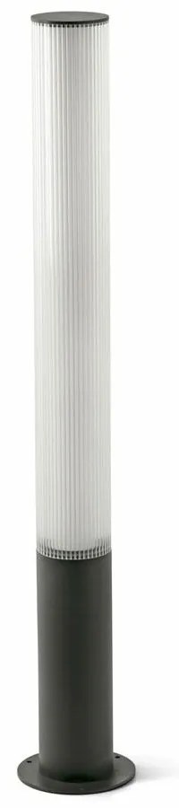 Φωτιστικό Δαπέδου Tura 1050 75546 LED 28W 3000K 3036lm 10x105cm IP65 Dark Grey Faro Barcelona