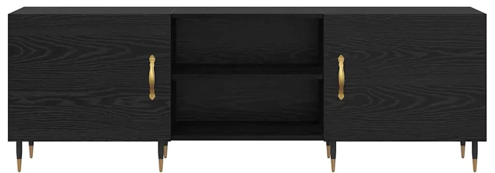 vidaXL Ντουλάπι TV Μαύρη δρυς 150 x 30 x 50 cm Επεξεργασμένο ξύλο