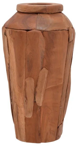 Intrahome Διακοσμητικό βάζο Archean Intrahome teak ξύλο σε φυσική απόχρωση Φ30x60εκ | SKU: INTRAPA-449111126