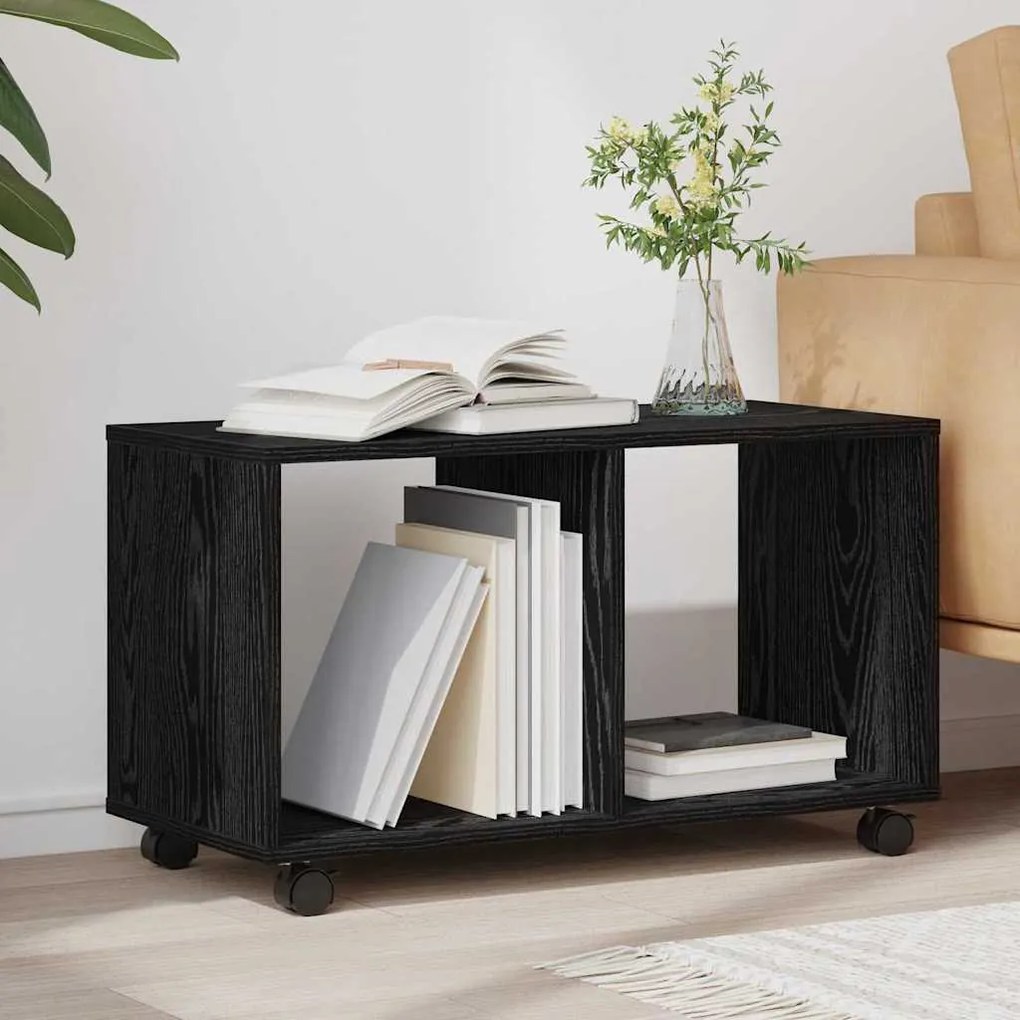 End Table Μαύρη δρυς 72 x 33 x 42.5 εκ. Επεξεργασμένο ξύλο