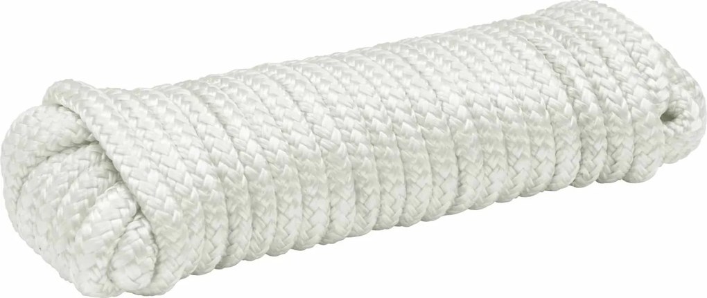 vidaXL Σχοινί Boat 10 mm 15 m Λευκό Πολυεστέρας
