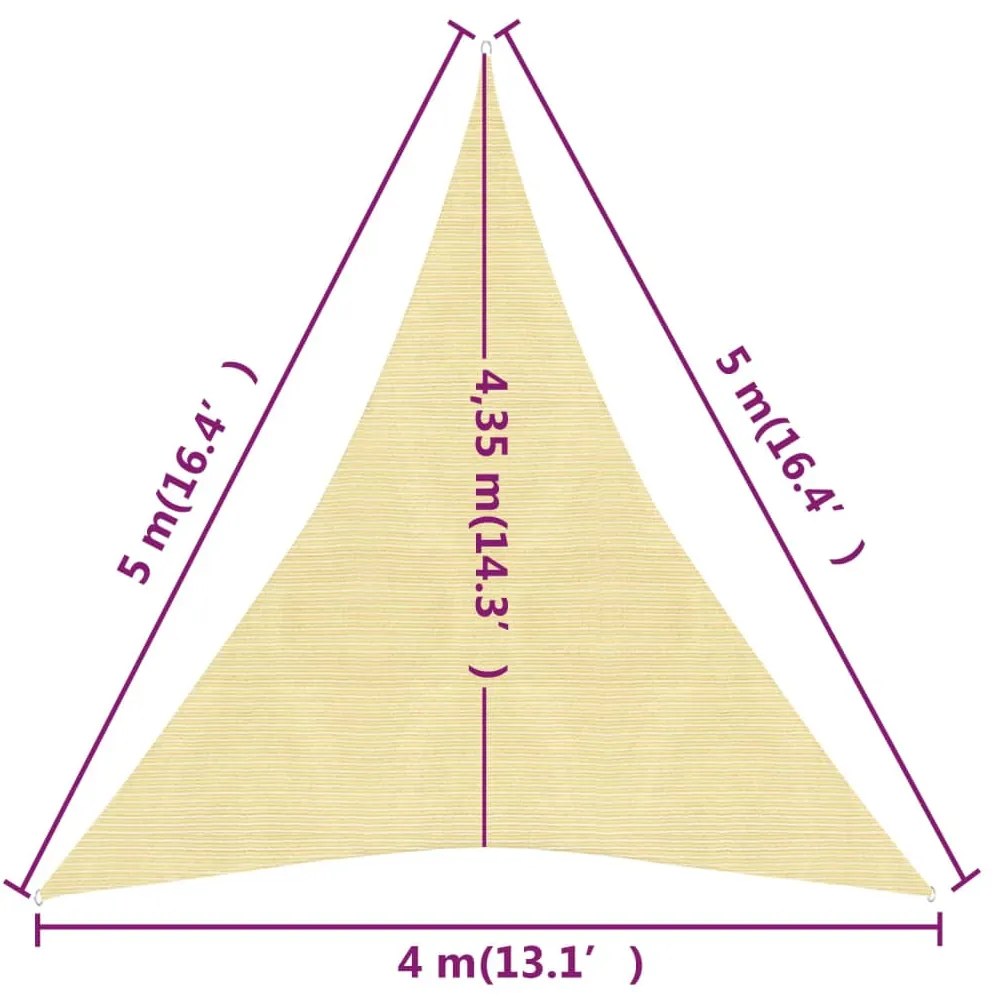 ΠΑΝΙ ΣΚΙΑΣΗΣ ΜΠΕΖ 4 X 5 X 5 Μ. ΑΠΟ HDPE 160 ΓΡ./Μ² 311151