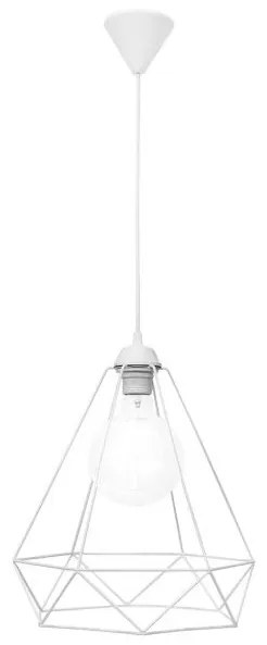 Κρεμαστό Φωτιστικό Οροφής 1xE27 Πλέγμα DM-01 Heronia Lighting 34-0347 Λευκό