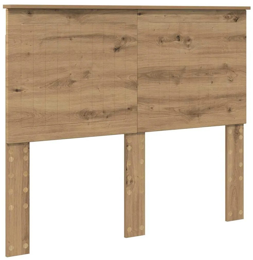 vidaXL Κεφαλάρι με κεφαλάρι Artisan Oak 135 cm Επεξεργασμένο ξύλο