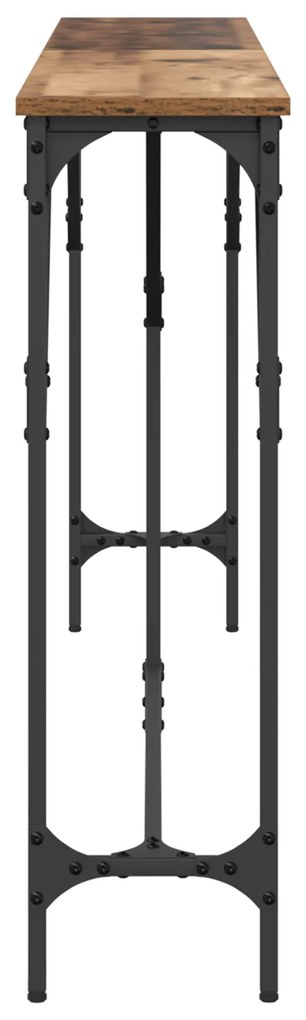 vidaXL Τραπέζι Κονσόλας Παλιό Ξύλο 180x23x75 εκ. Κατασκευασμένο Ξύλο