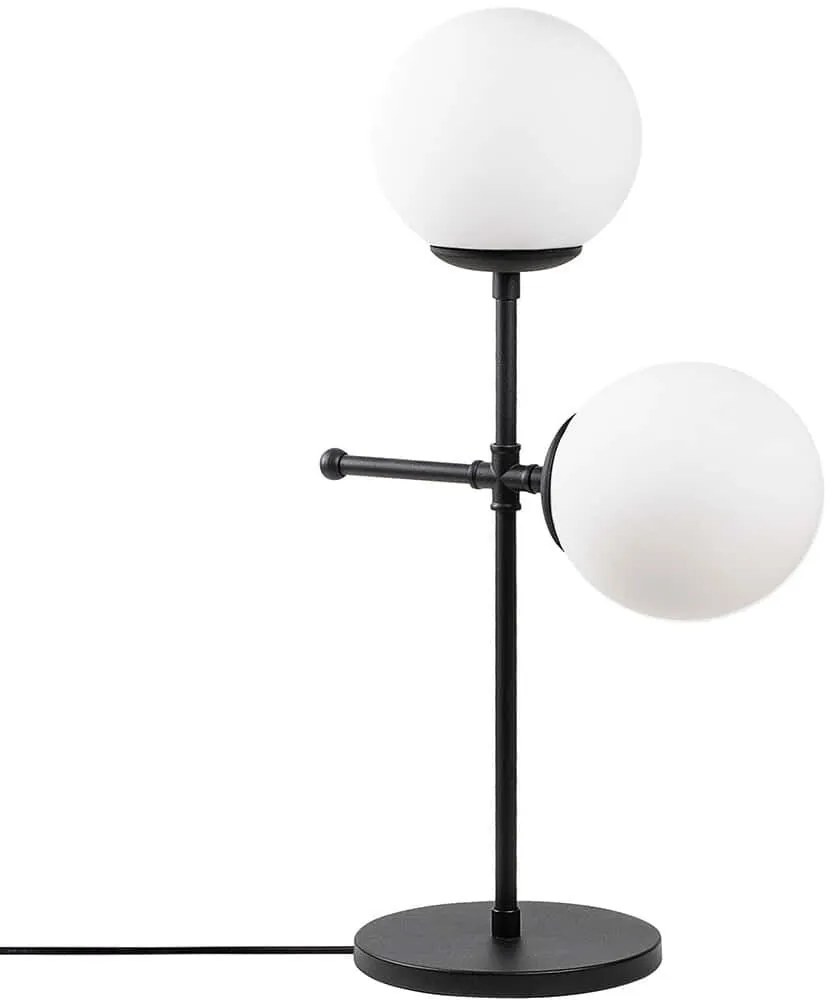 Φωτιστικό Επιτραπέζιο Mudoni 892OPV1145 15x30x55cm 2xE27 40W Black-White Opviq