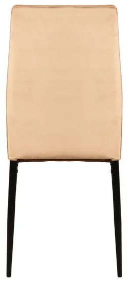 CHAIR ATOM VELVET BLACK FRAME / BEIGE BLUVEL 28 DIOMMI ATOMVCBE