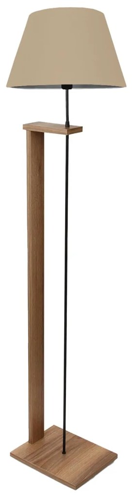 Φωτιστικό δαπέδου C7609.03 MDF Καρυδί με Μπέζ Φ38x150εκ. 38x38x150 εκ.