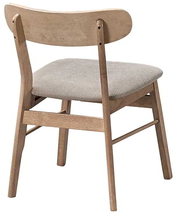 Καρέκλα Cairo pakoworld rubberwood σε φυσική-μπεζ απόχρωση 47x47x76εκ