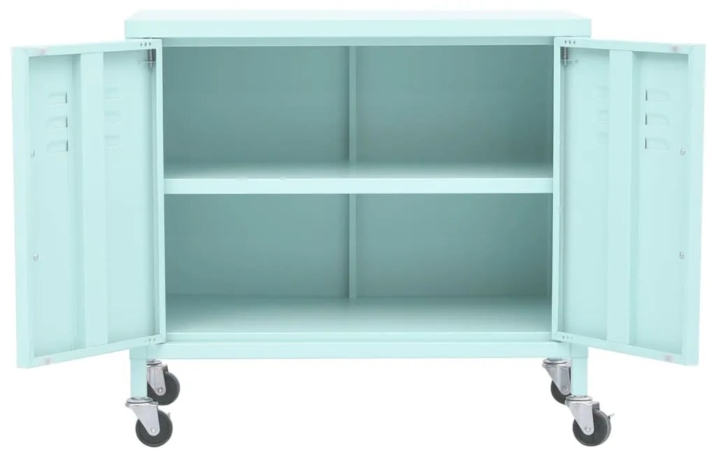 vidaXL Ντουλάπι Αποθήκευσης Χρώμα Μέντα 60 x 35 x 56 εκ. από Ατσάλι