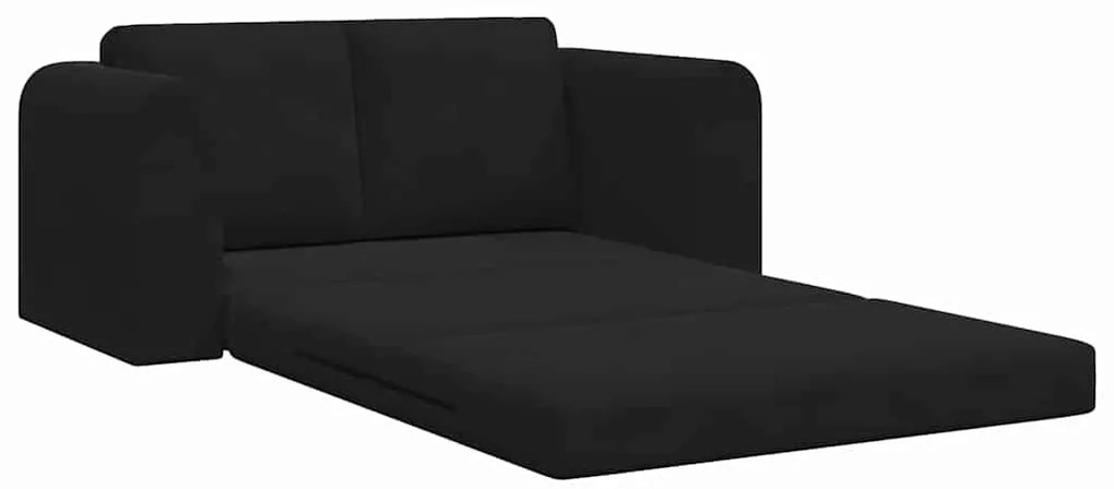 vidaXL Κρεβάτι καναπές Μαύρο 148 x 71 x 83 εκ. Βελούδο