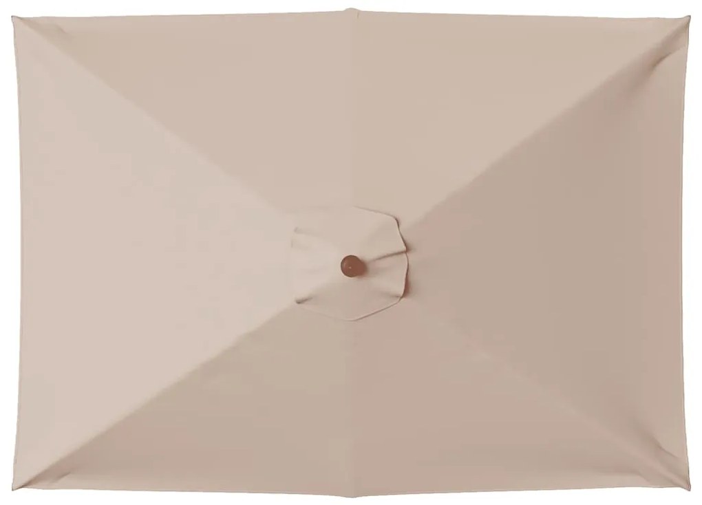 vidaXL Ομπρέλα Κήπου Χρώμα Taupe 150 x 200 εκ. με Ξύλινο Ιστό