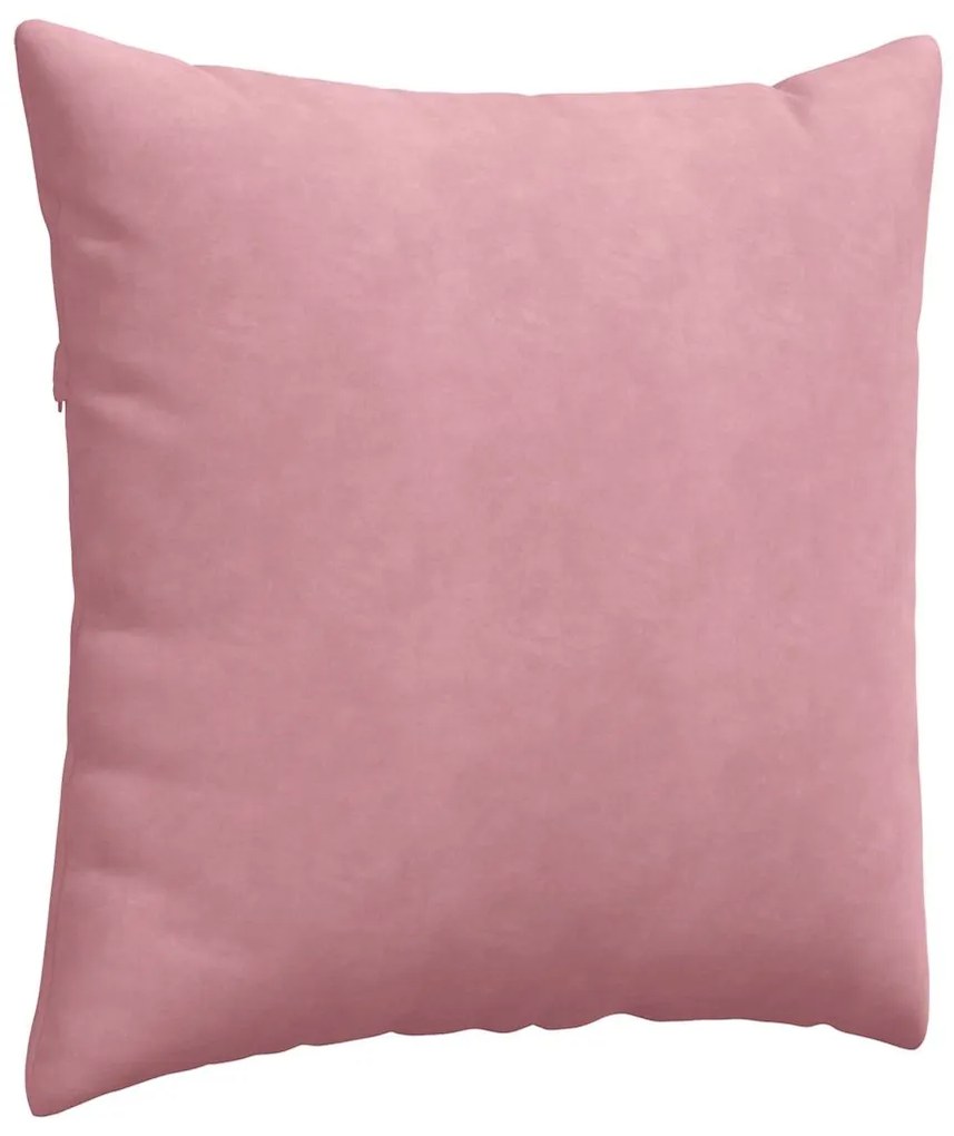 vidaXL Μαξιλάρι Καναπέ 2 pcs Ροζ 60 x 60 cm Υφασμάτινο Κορντουρά
