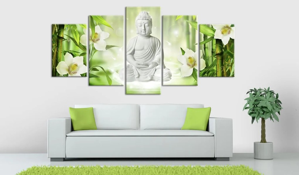 Πίνακας - Buddha and jasmine 100x50