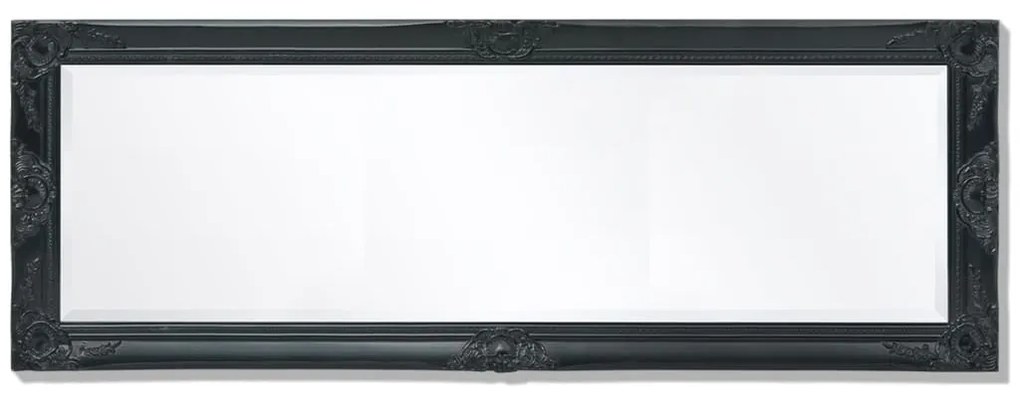 vidaXL Καθρέφτης Τοίχου με Μπαρόκ Στιλ Μαύρος 140 x 50 εκ.