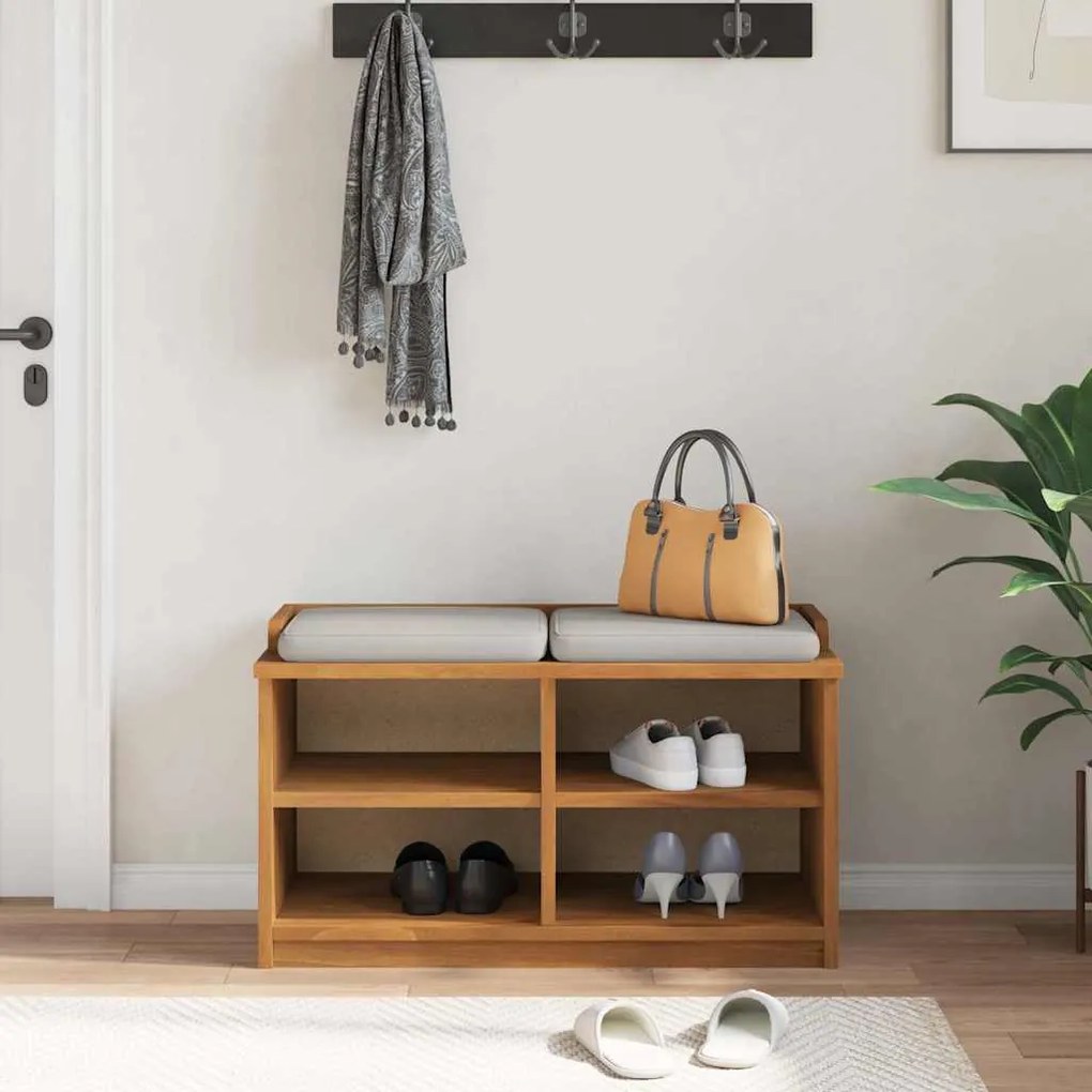 vidaXL Πάγκος διαδρόμου &quot;SANDNES&quot; 87x40x50 εκ. Πεύκο μασίφ ξύλο