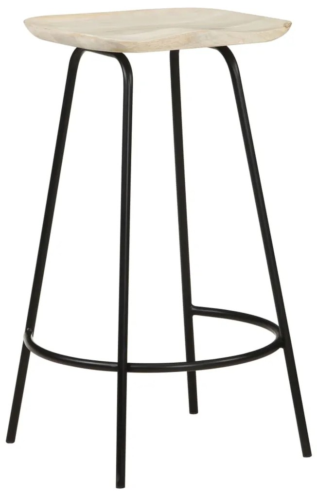 vidaXL Σκαμπό Μπαρ 4 τεμ. από Μασίφ Ξύλο Μάνγκο