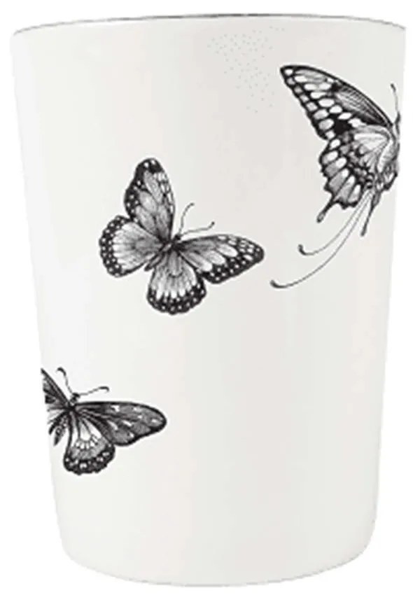 Ποτηροθήκη Για Οδοντόβουρτσες Butterfly 8201-BUT White-Black Rory Dobner Porcelain