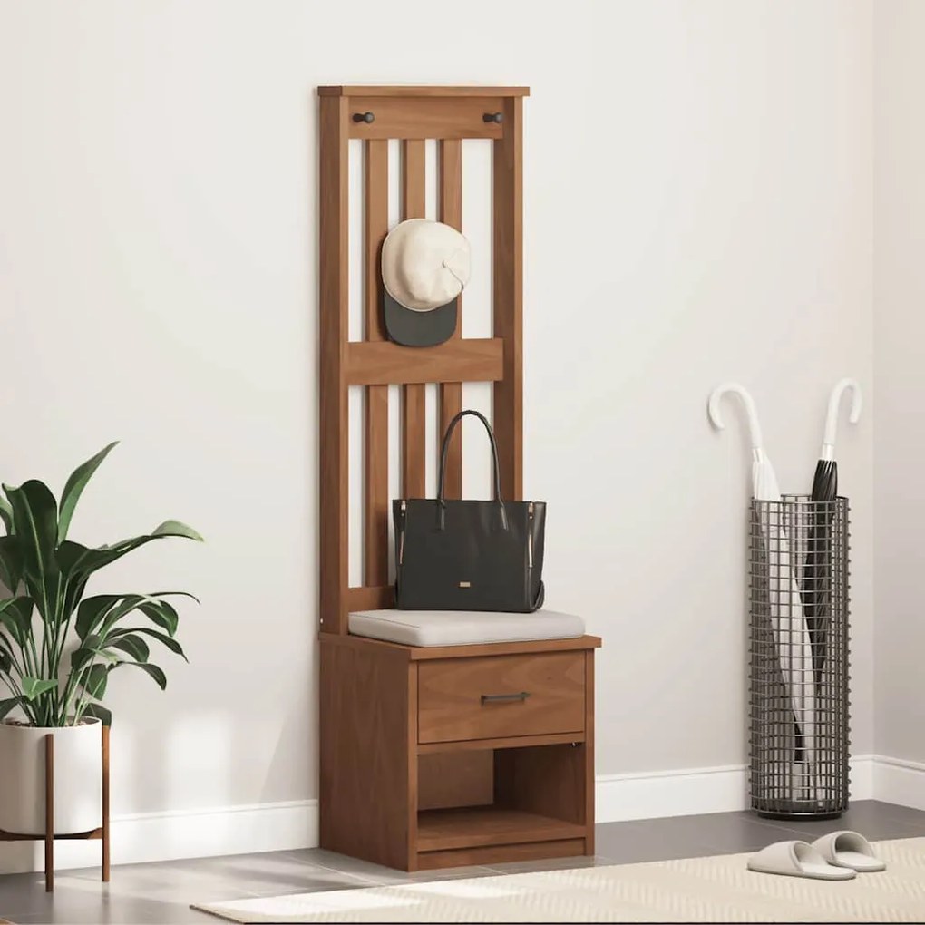 vidaXL Δέντρο χωλ "SANDNES" 45x40x159,5 εκ.Πεύκο μασίφ ξύλο